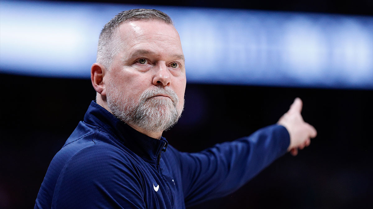 Denver Nuggets head coach Michael Malone in the second quarter against the Minnesota Timberwolves at Ball Arena.