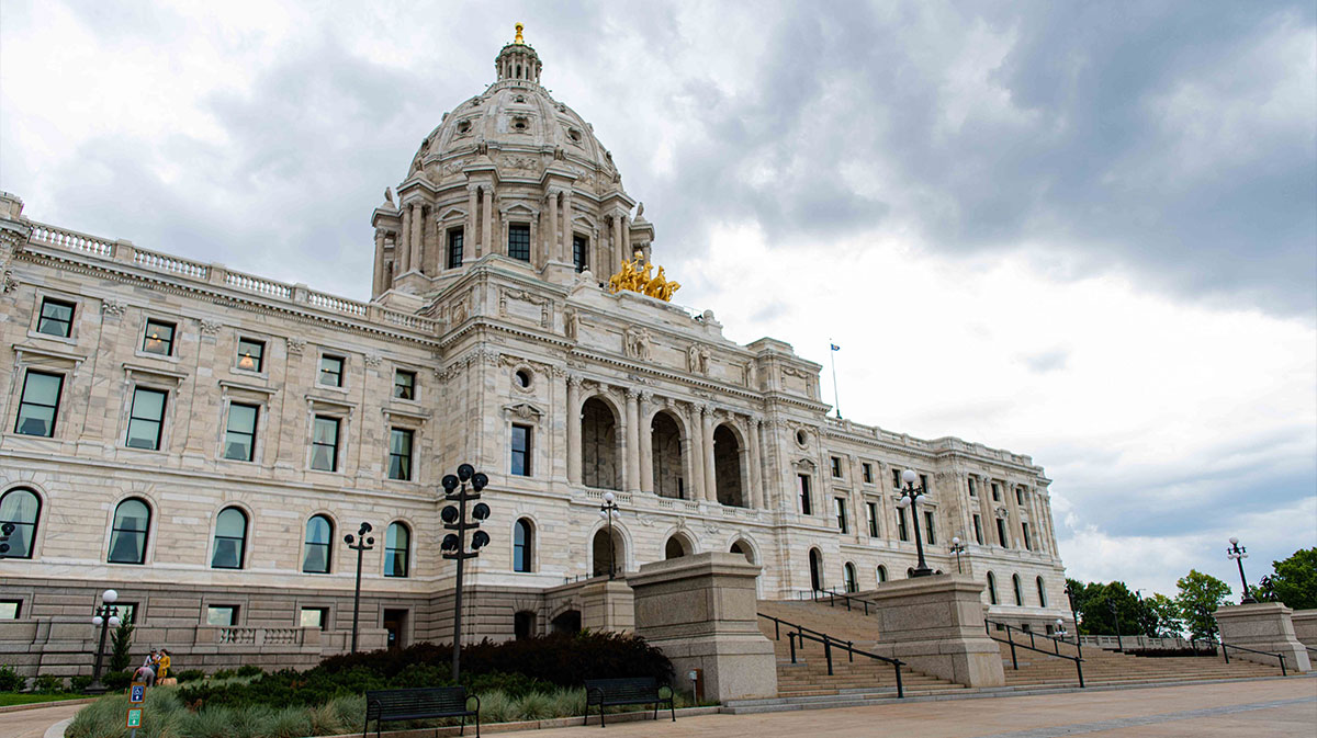 The Minnesota State Capitol is pictured on June 29, 2021.