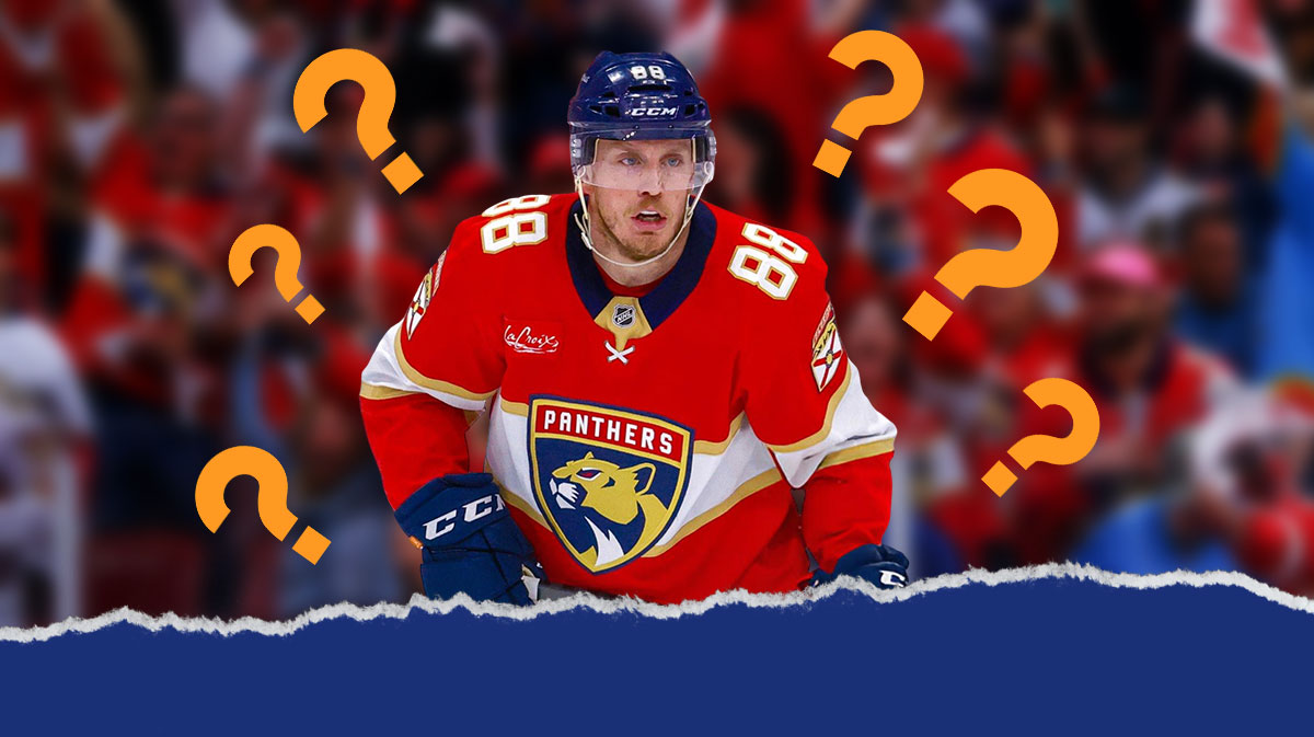 Nate Schmidt with question marks around him. Florida Panthers, NHL Free Agency, Nate Schmidt