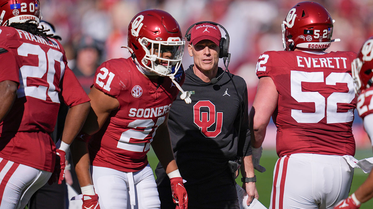 Oklahoma coach Brent Venables during the Armed Forces Bowl football game between the University of Oklahoma Sooners (OU) and the Navy Midshipmen at Amon G. Carter Stadium in Fort Worth, Texas, Friday, Dec. 27, 2024. Navy won 21-20.
