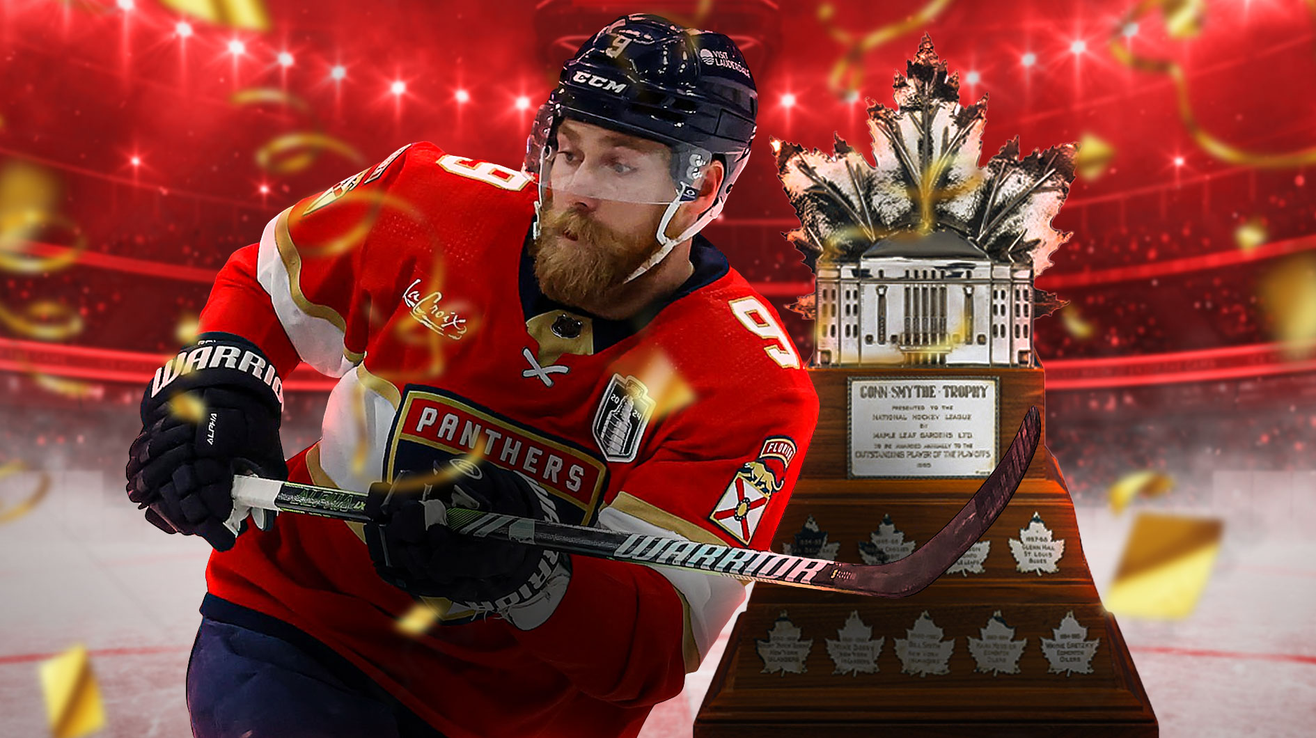 Florida Panthers star Sam Bennett after winning the Conn Smythe Trophy and the Stanley Cup.