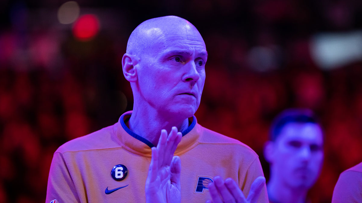 Indiana Pacers head coach Rick Carlisle against the Phoenix Suns at Footprint Center.