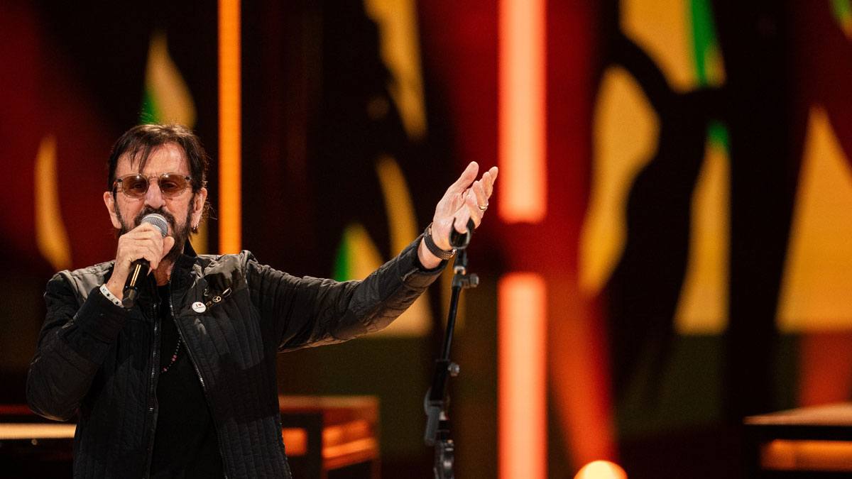Former Beatles star Ringo Starr performing in 2025.