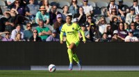 Washington Spirit forward Trinity Rodman (2) dribbles the ball during the second half against Racing Louisville FC at Lynn Family Stadium.