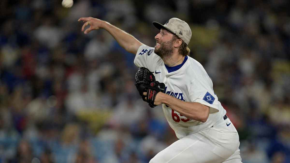 Los Angeles Dodgers relief pitcher Ryan Loutos (65) delivers to the plate in the ninth inning against the Los Angeles Angels at Dodger Stadium.