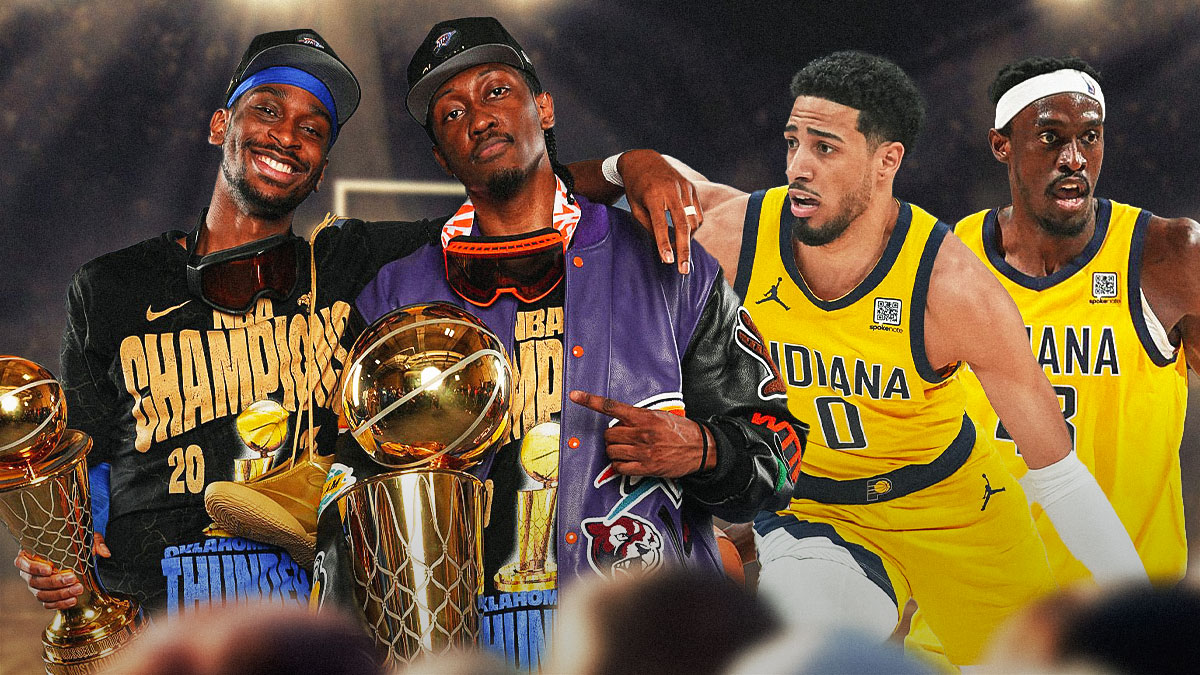 Shai Gilgeous-Alexander, Jalen Williams, Oklahoma City Thunder, Tyrese Haliburton, Pascal Siakam, Indiana Pacers