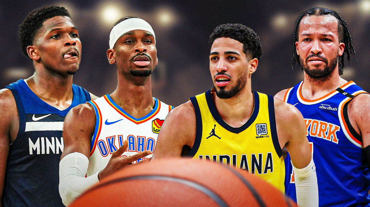 Shai Gilgeous-Alexander, Tyrese Haliburton, Anthony Edwards, Jalen Brunson, Indiana Pacers, Oklahoma City Thunder, Minnesota Timberwolves, New York Knicks, NBA Finals