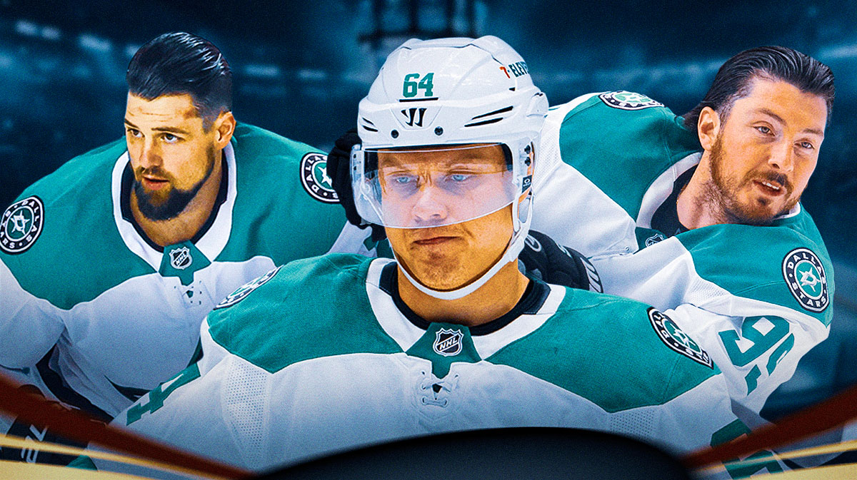 Mikael Granlund in the center, Jamie Benn and Matt Duchene on the sides. NHL Free agency, stars free agency, stars