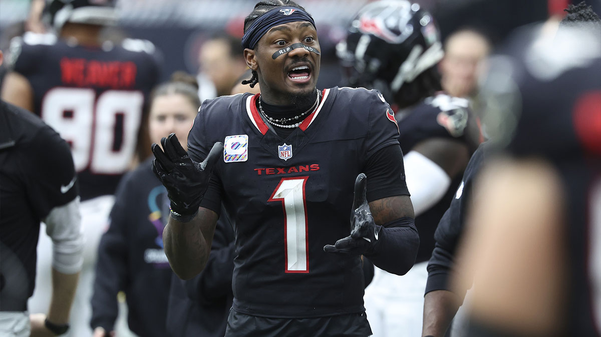 Houston Texans wide receiver Stefon Diggs (1) during the game against the Jacksonville Jaguars at NRG Stadium.
