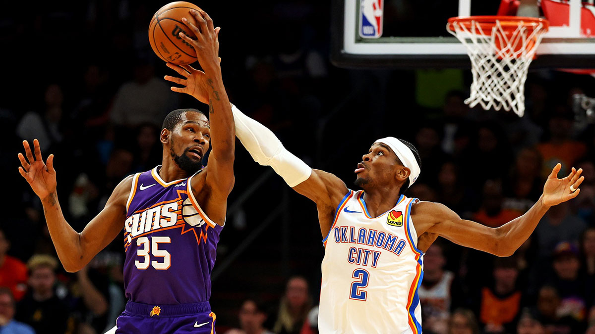 Suns' Kevin Durant battles Thunder's Shai Gilgeous-Alexander
