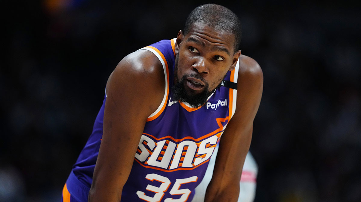 Phoenix Suns forward Kevin Durant (35) during the second half against the Denver Nuggets at Ball Arena.