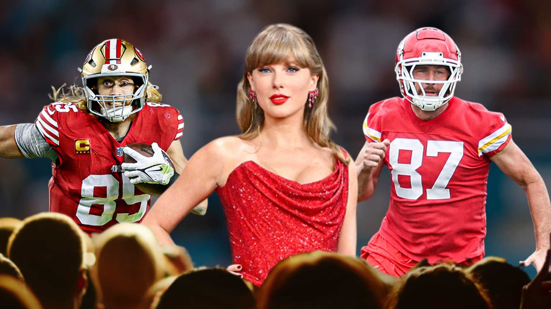 Taylor Swift Travis Kelce George Kittle