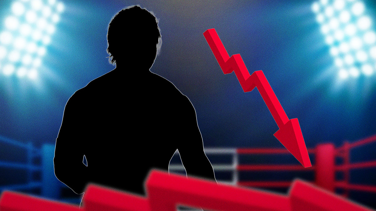 Silhouette of WWE Superstar Karrion Kross, who may never get a push because he can't take bumps.