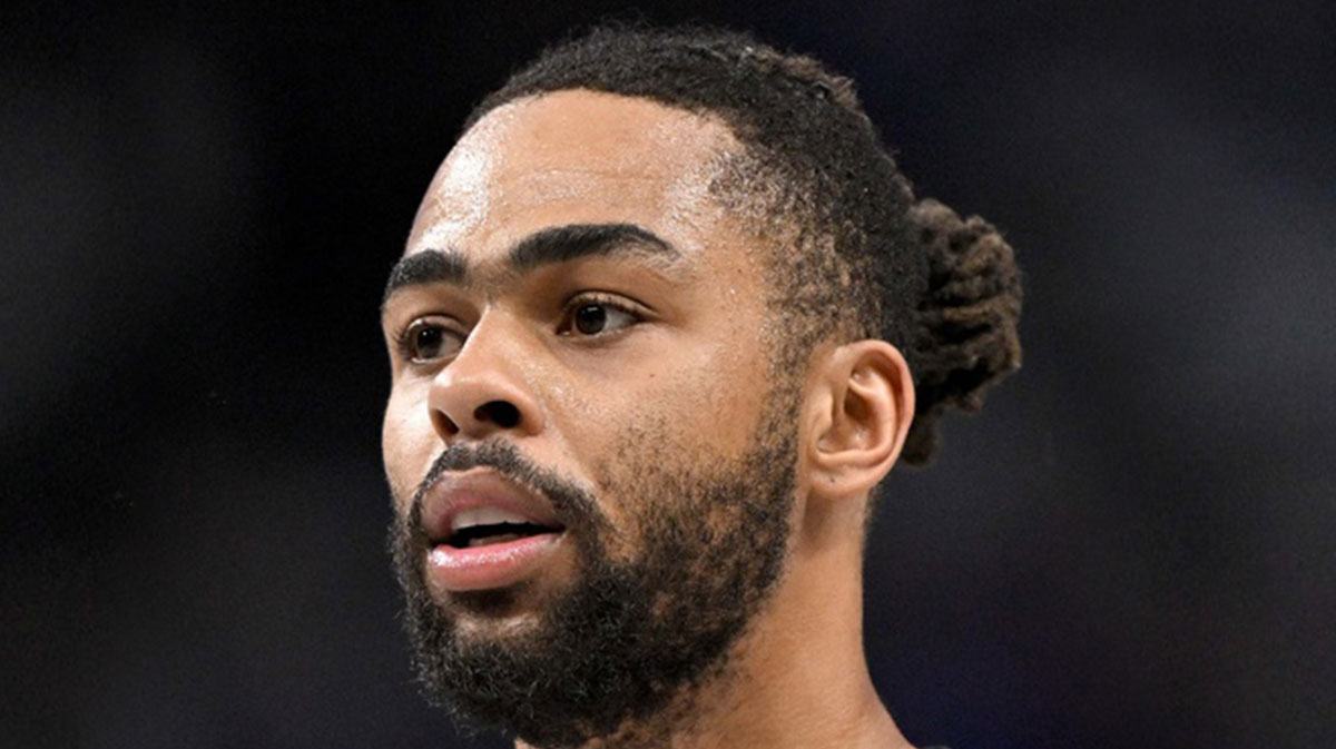 NBA Brooklyn Nets point guard D'Angelo Russell