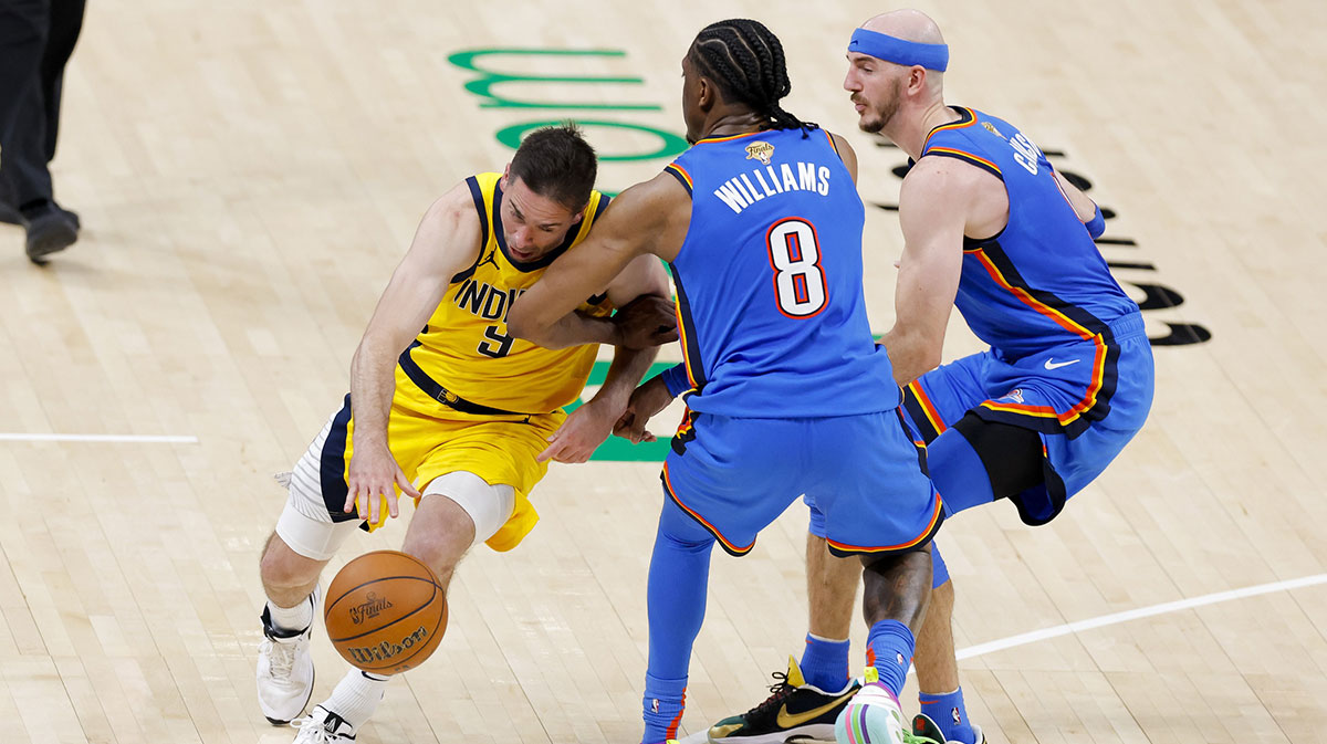 Thunder's Jalen Williams and Alex Caruso lock down Pacers' TJ McConnell