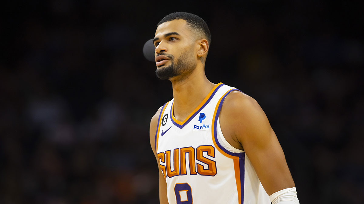 Phoenix Suns guard Timothe Luwawu-Cabarrot (8) against the Sacramento Kings during a preseason game at Footprint Center.