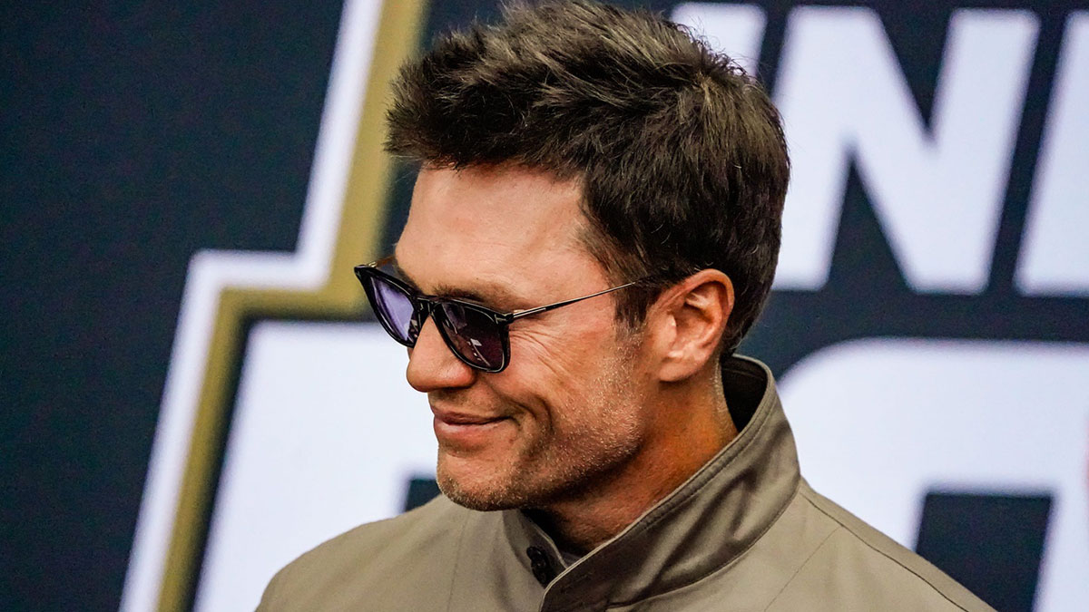 Tom Brady walks the red carpet on Sunday, May 25, 2025, ahead of the 109th running of the Indianapolis 500 at Indianapolis Motor Speedway.