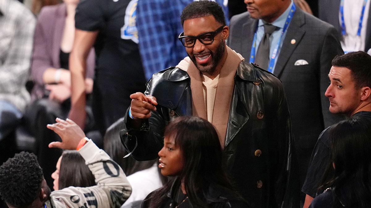 Tracy McGrady attends the 2025 NBA All Star Game at Chase Center.