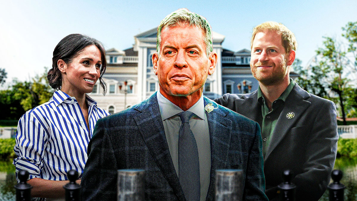 Troy Aikman, Meghan Markle, Prince Harry