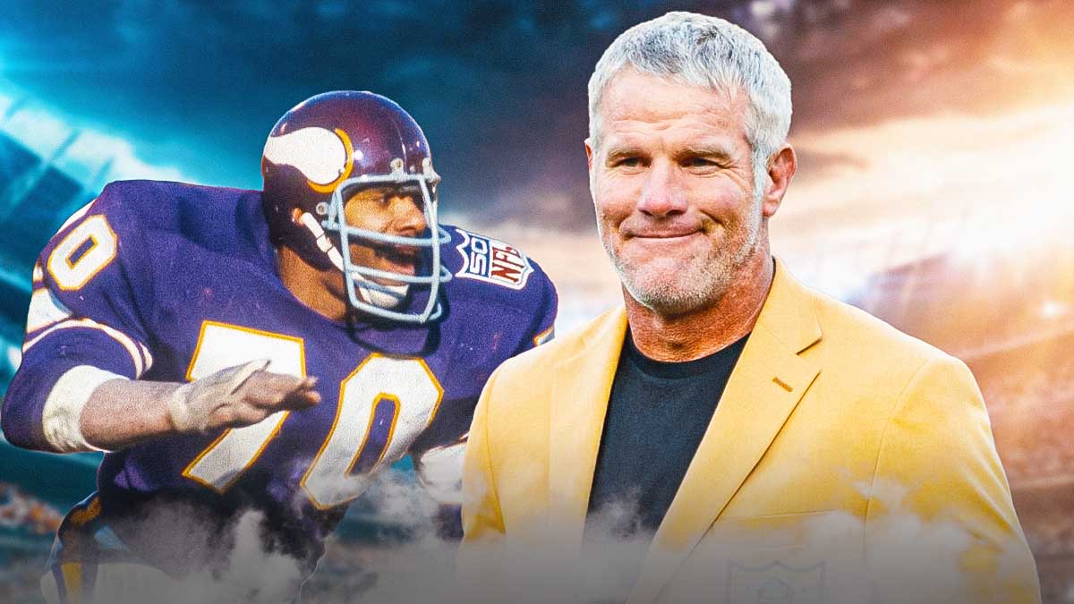 Vikings legend Jim Marshall, Hall of Famer Brett Favre