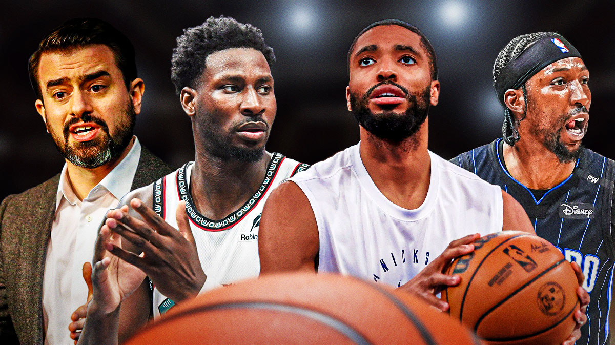 Grizzlies EVP/GM Zach Kleiman, Jaren Jackson Jr., Mikal Bridges, Kentavious Caldwell-Pope