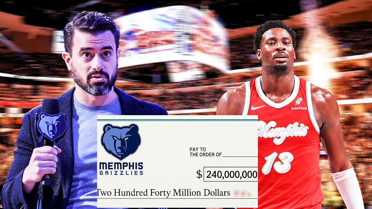 Zach Kleiman, $240 million check with Grizzlies logo, Jaren Jackson Jr.