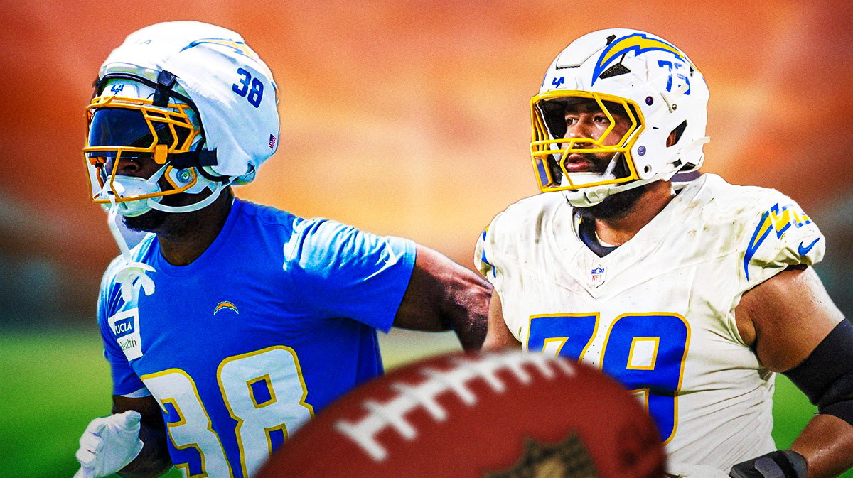 Trey Pipkins III and Eric Rogers (Chargers CB)