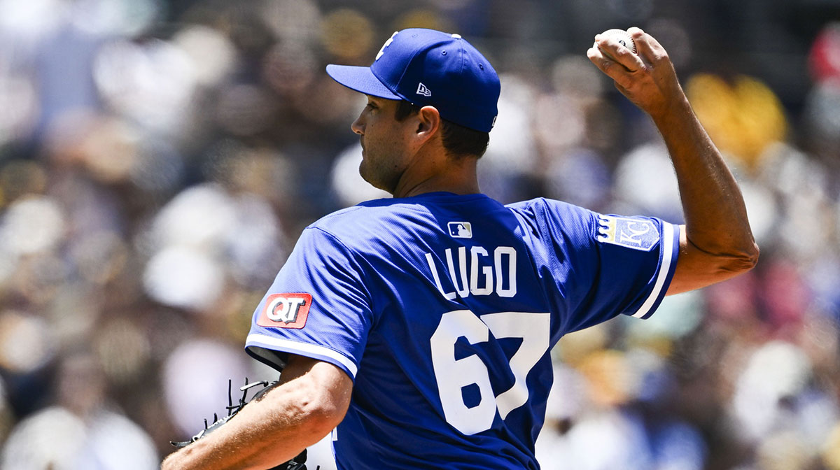 Kansas City Royals pitcher Seth Lugo (67) delivers during the first inning against the San Diego Padres at Petco Park.