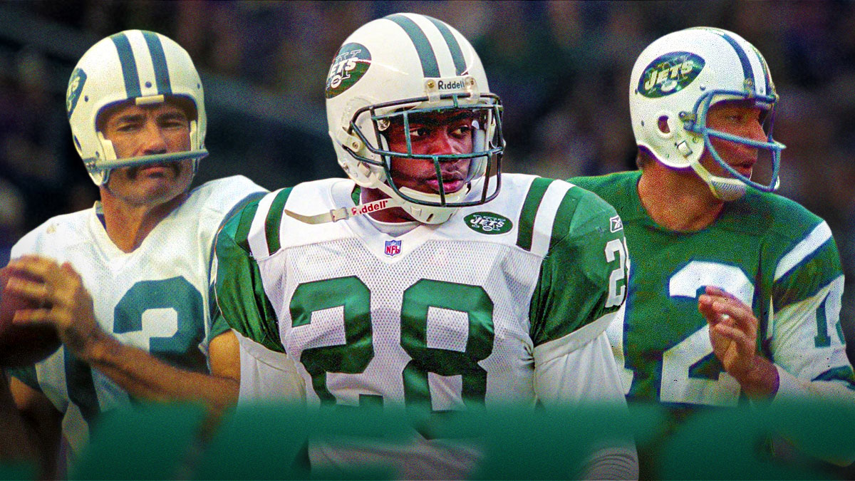 Joe Namath, Curtis Martin, and Don Maynard