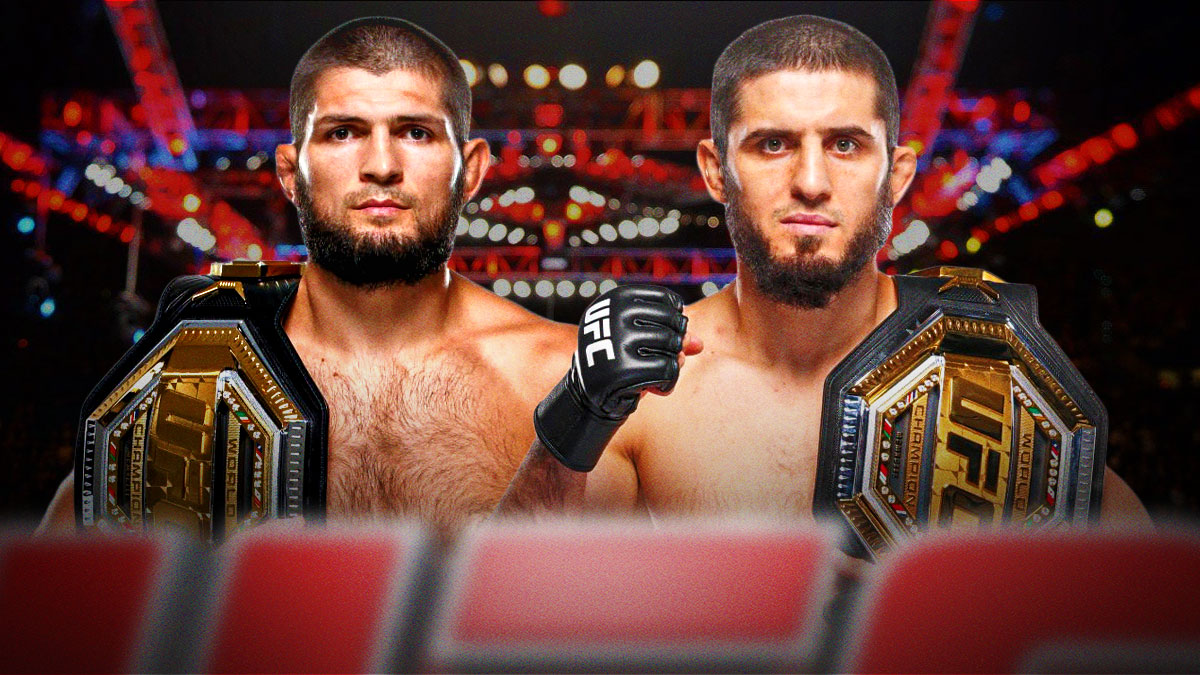 Khabib Nurmagomedov and Islam Makhachev together.