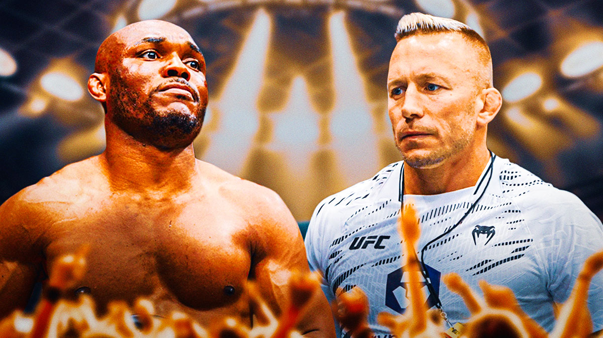 Georges St-Pierre and Kamaru Usman together.