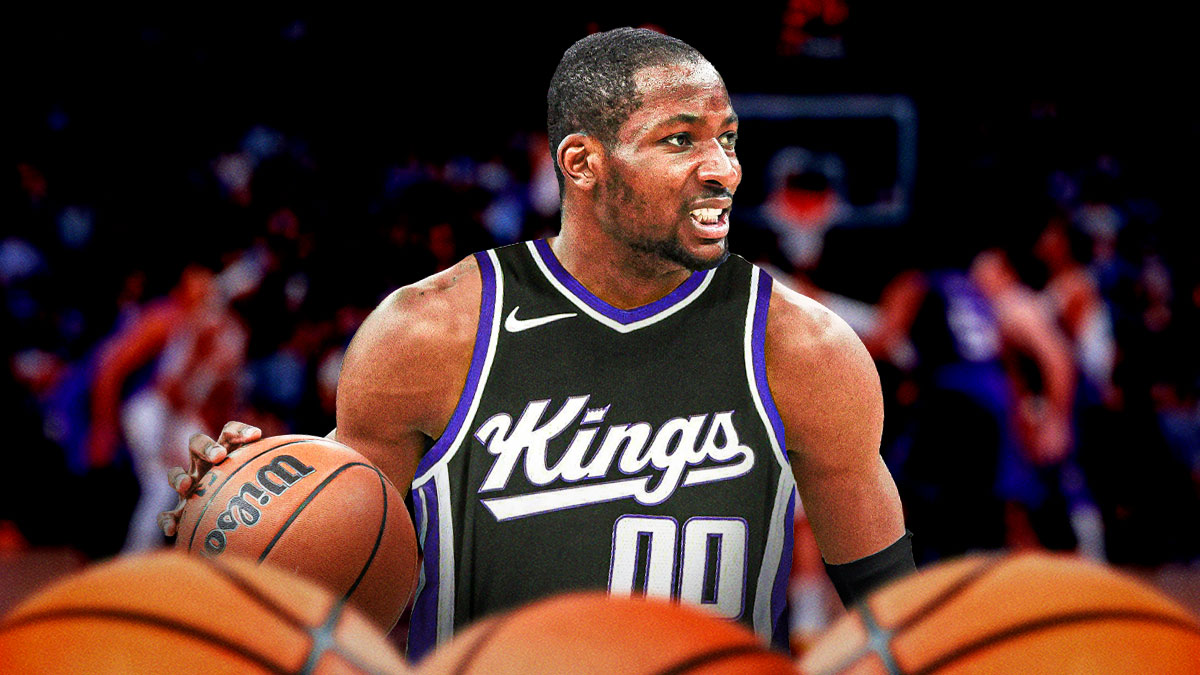Jonathan Kuminga photoshopped in Kings jersey (with his jersey number)