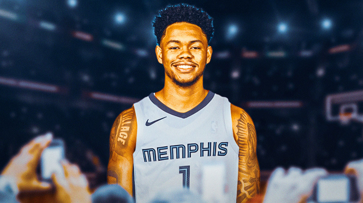 Anfernee Simons photoshopped in Grizzlies jersey with his number.