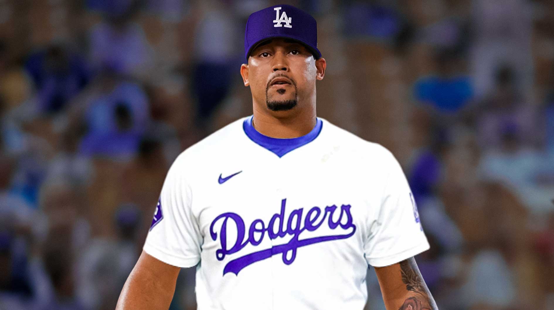 Jhoan Duran photoshopped in Dodgers jersey
