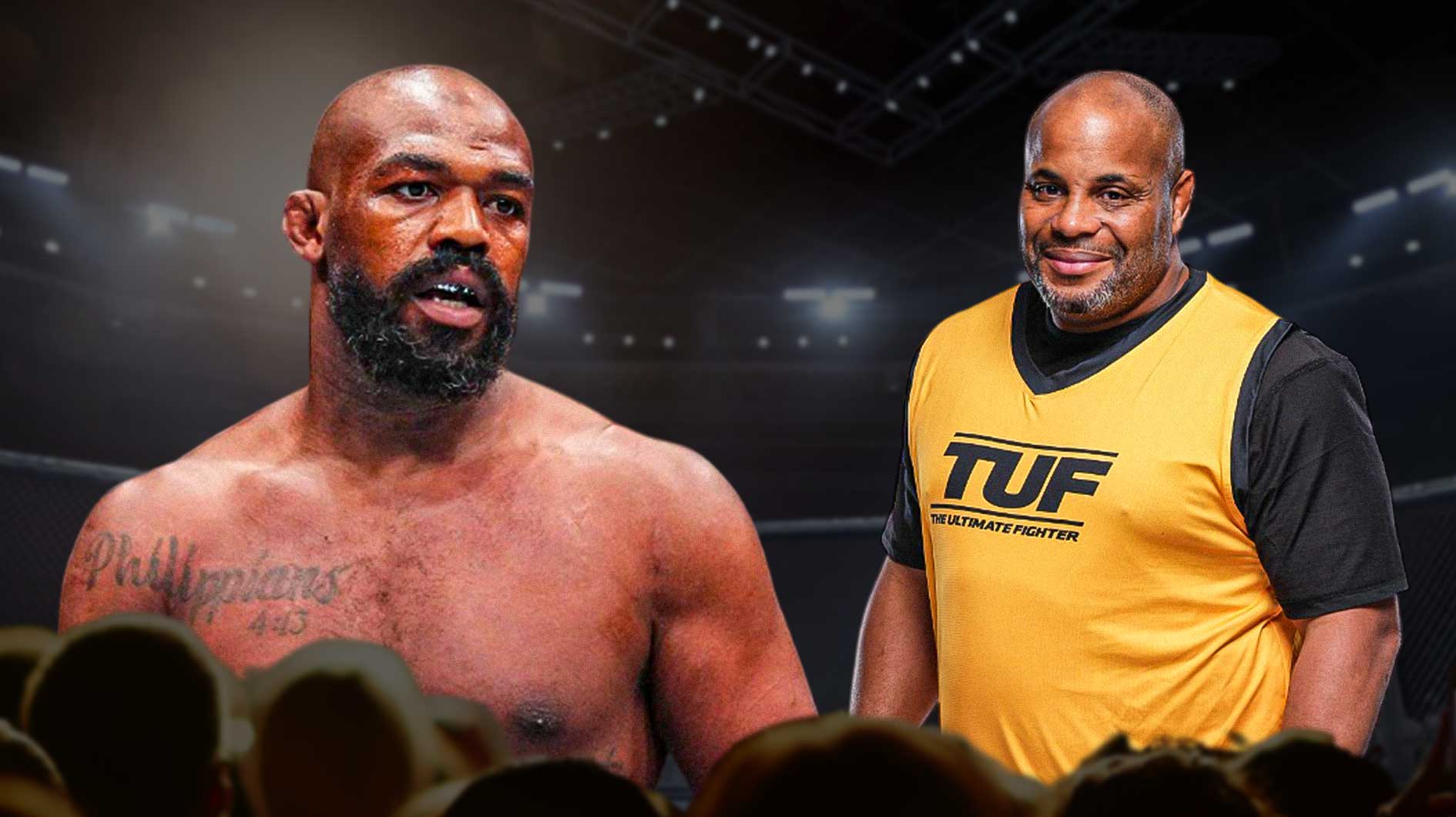 Jon Jones and Daniel Cormier together.