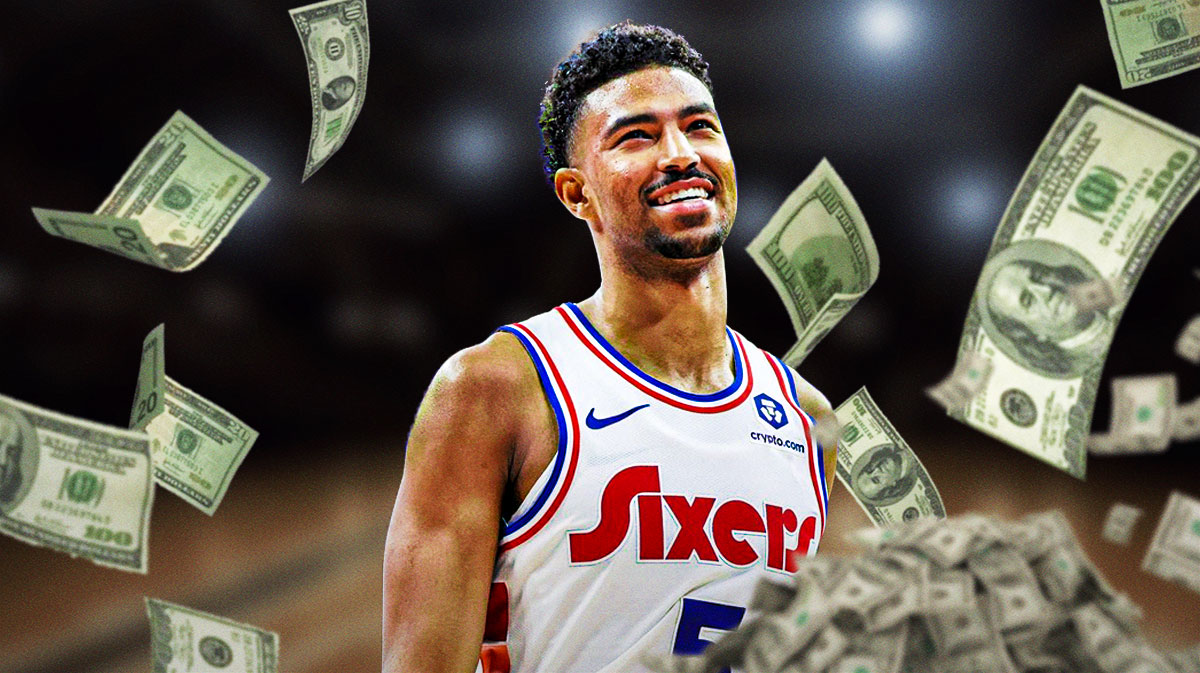 76ers' Quentin Grimes with money