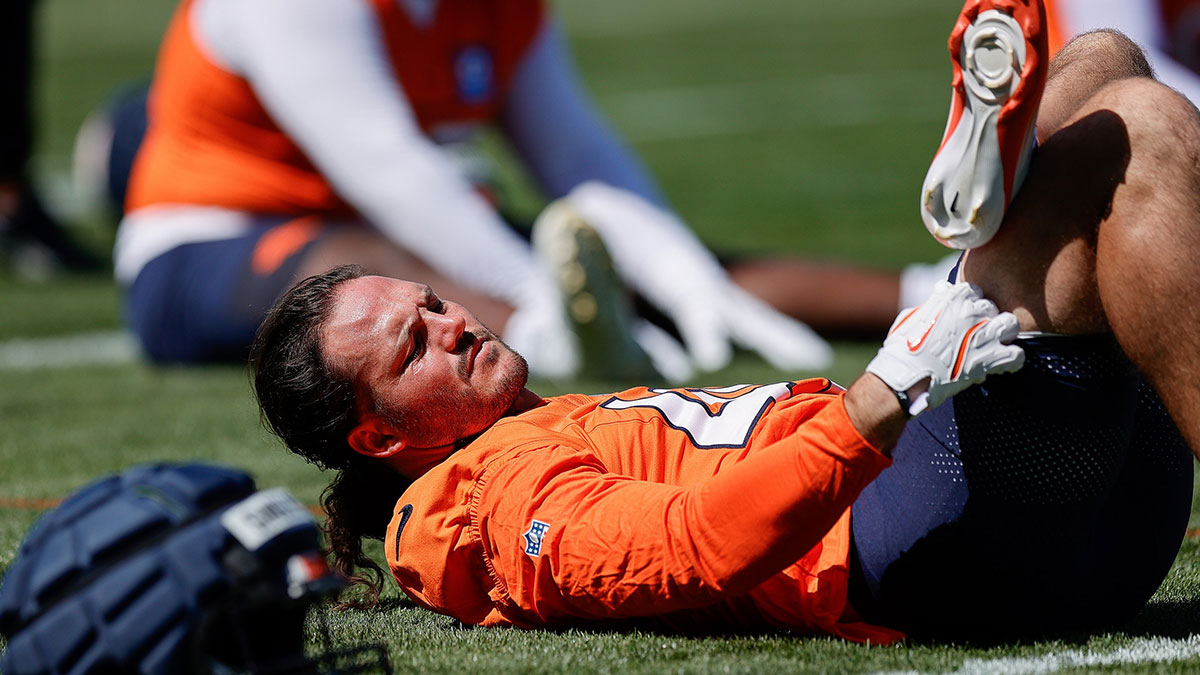 Denver Broncos linebacker Alex Singleton (49) during Denver Broncos Training Camp.