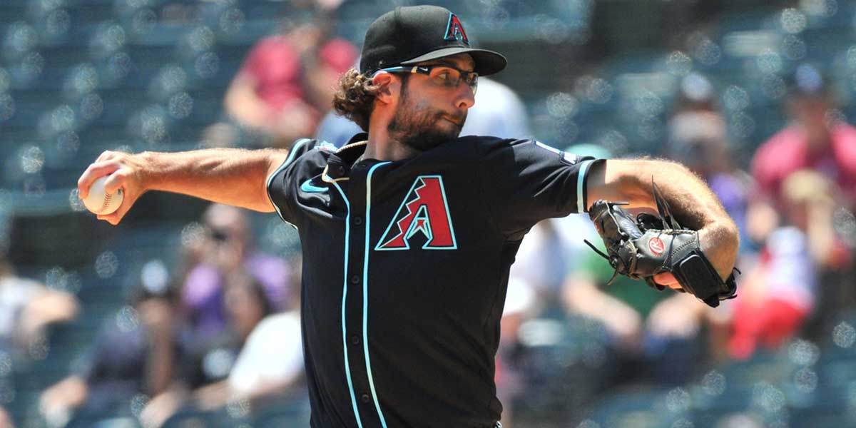 Arizona Diamondbacks pitcher Zac Gallen pitches during the first inning against the Chicago White Sox at Rate Field. Bresnahan