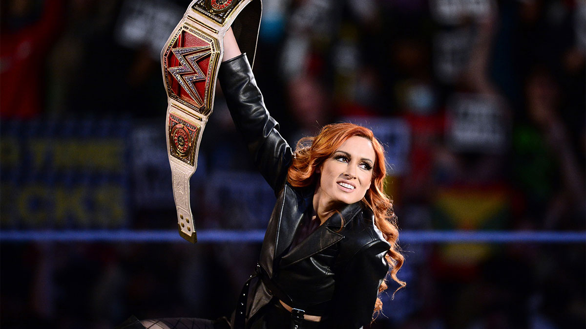 WWE star Becky Lynch, who landed a role in a new TV show, on RAW.