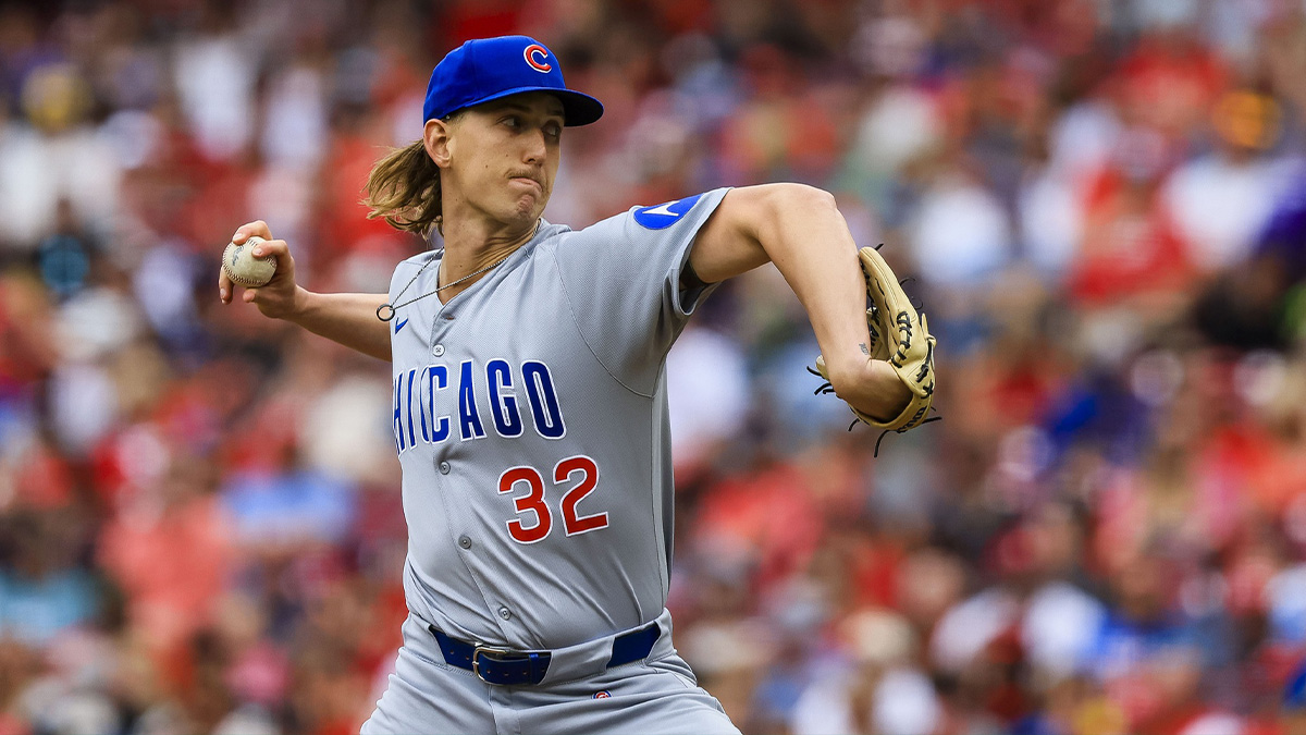 Chicago Cubs starting pitcher Ben Brown (32) pitches against the Cincinnati Reds in the first inning at Great American Ball Park.