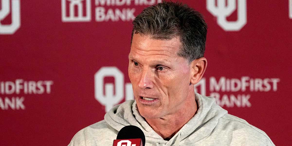 Oklahoma head football coch Brent Venables speaks to the media during the University of Oklahoma Sooners football spring press conference in Norman, Okla., Wednesday, March, 5, 2025.