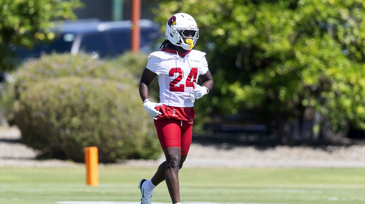 Arizona Cardinals cornerback Starling Thomas V (24) during minicamp at the teams Arizona Cardinals Training Facility.