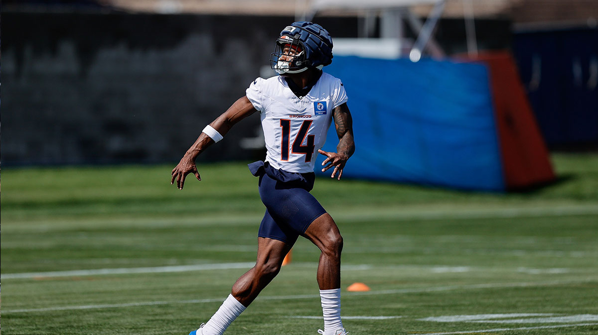 Denver Broncos wide receiver Courtland Sutton (14) during Denver Broncos Training Camp.
