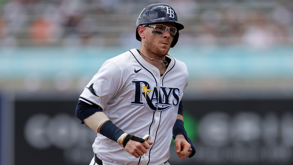 Tampa Bay Rays catcher Danny Jansen (19) runs the bases after hitting a home runagainst the Baltimore Orioles in the fourth inning at George M. Steinbrenner Field.