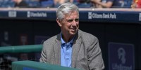 Philadelphia Phillies President of Baseball Operations Dave Dombrowski prior to the game against the New York Mets at Citizens Bank Park.