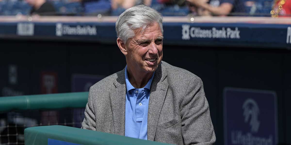 Philadelphia Phillies President of Baseball Operations Dave Dombrowski prior to the game against the New York Mets at Citizens Bank Park.