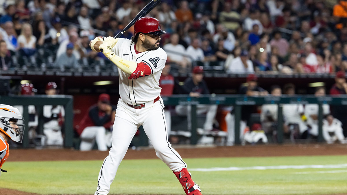 Arizona Diamondbacks designated hitter Eugenio Suarez against the Houston Astros at Chase Field.