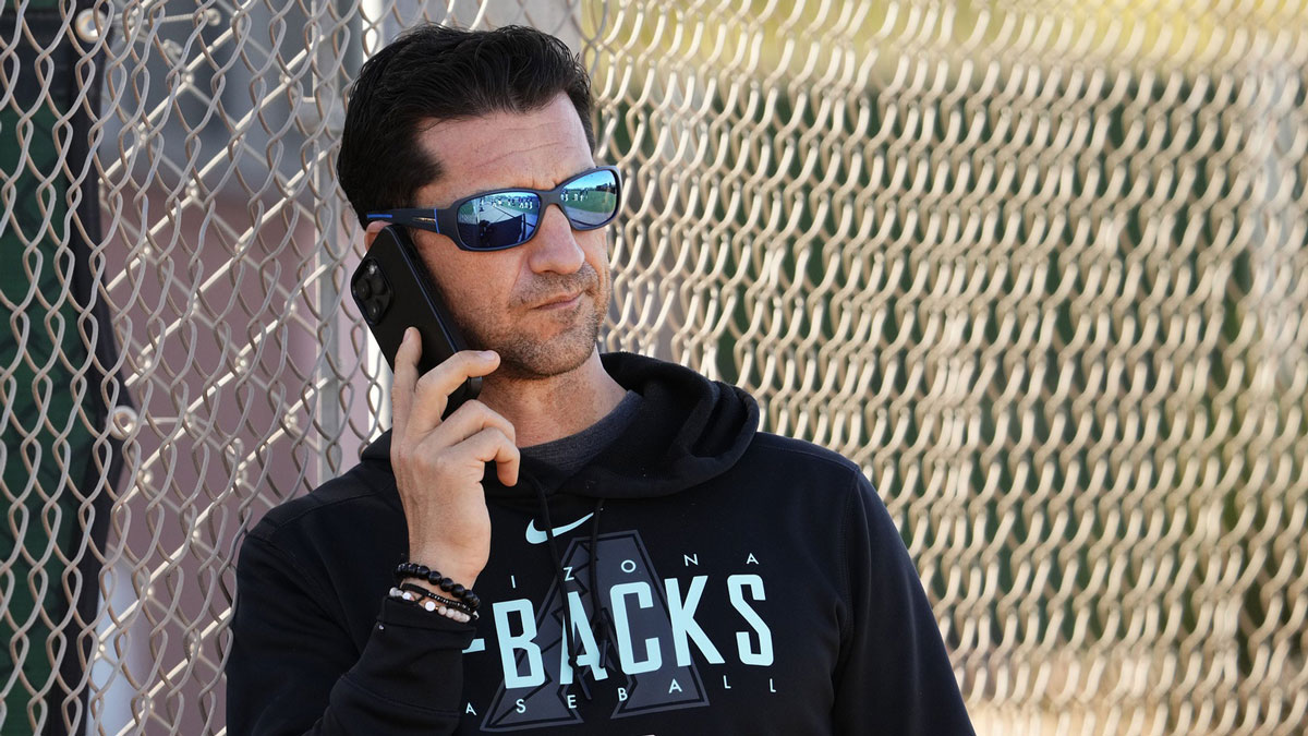Arizona Diamondbacks general manager Mike Hazen during spring training workouts at Salt River Fields