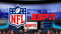 NFL and ESPN logos, who are closing in on a deal to send NFL Media (including their network) to the broadcasting company.