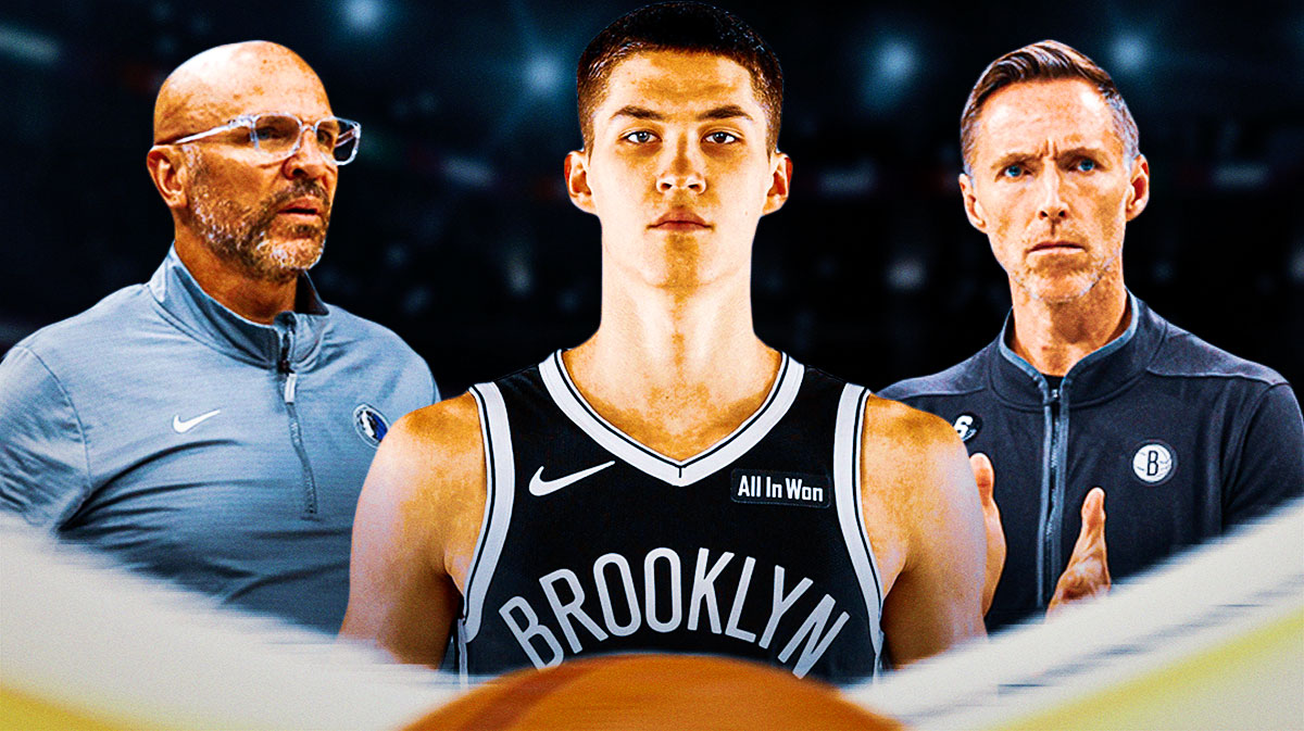 Egor Demin in the middle with Jason Kidd and Steve Nash on both sides of him